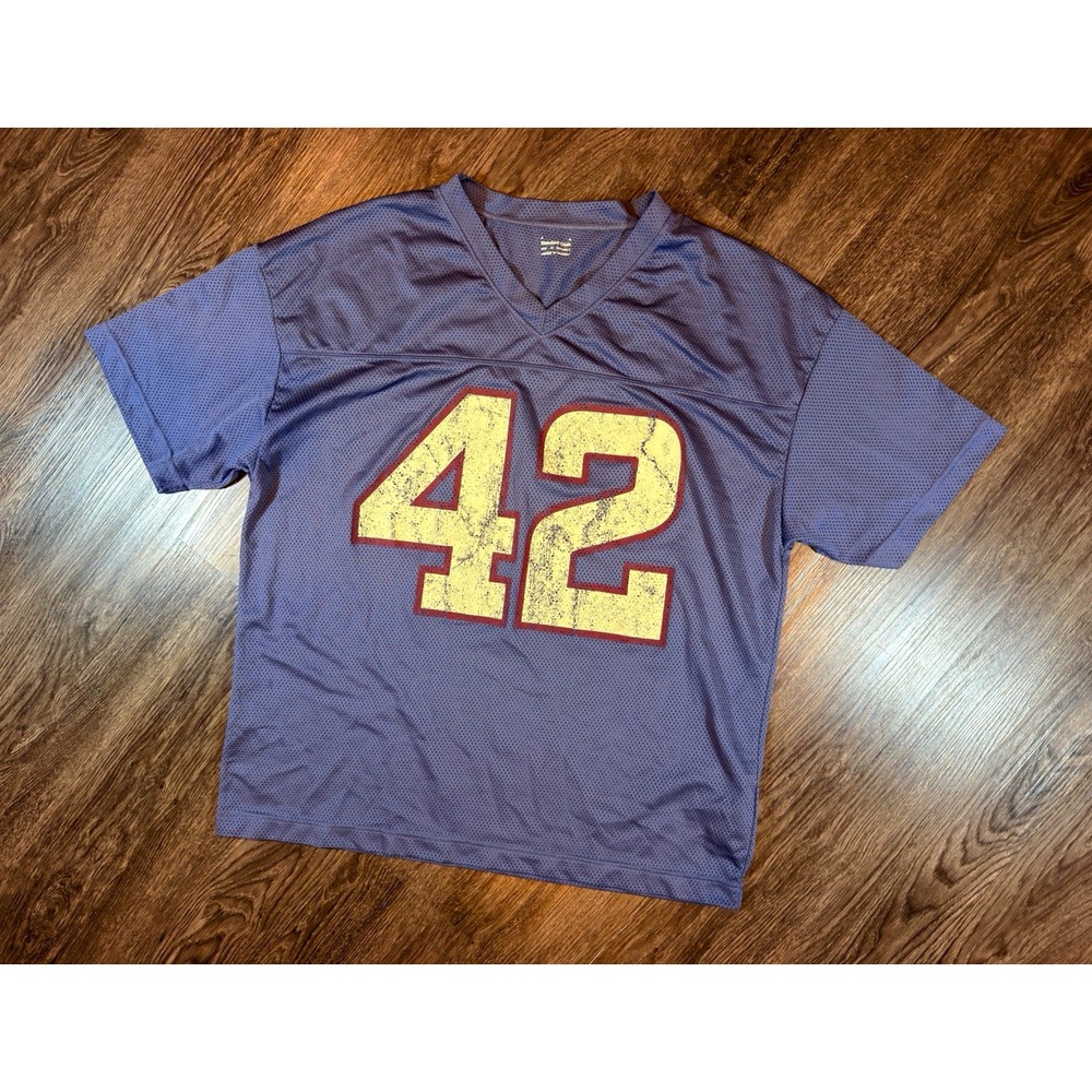 Standard Cloth Men's M Gray Mesh Polyester V-Neck Jersey #42 Football
